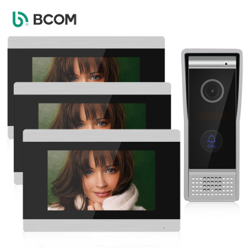 Bcom 7 inch touch screen video intercom for villa IP65 waterproof level